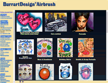 Tablet Screenshot of burrartdesign.com